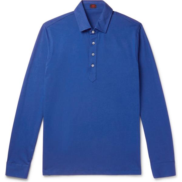polo Mp Massimo Piombo blu tinta unita