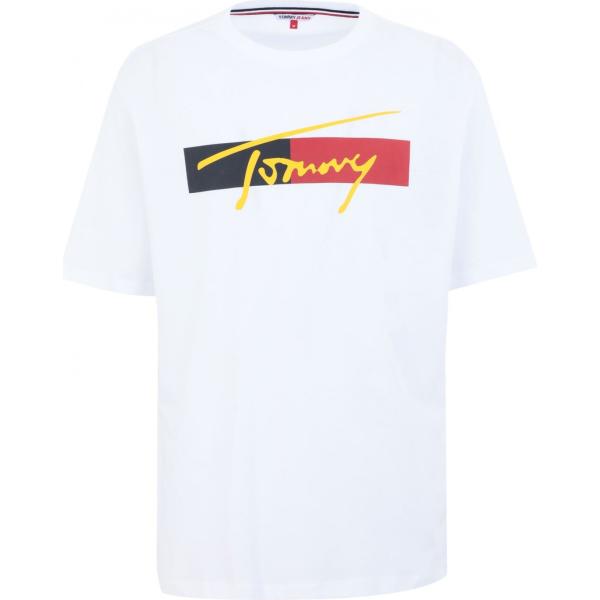 t-shirt Tommy Jeans bianco tinta unita