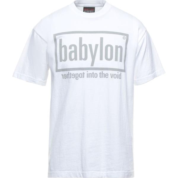 t-shirt Babylon bianco tinta unita