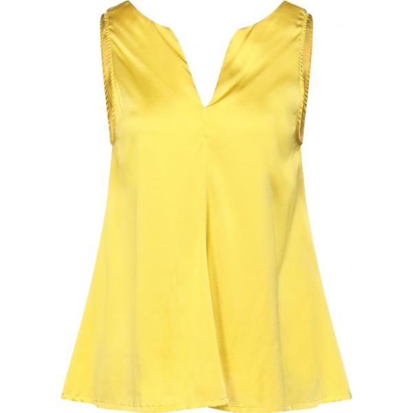 top Suoli giallo tinta unita