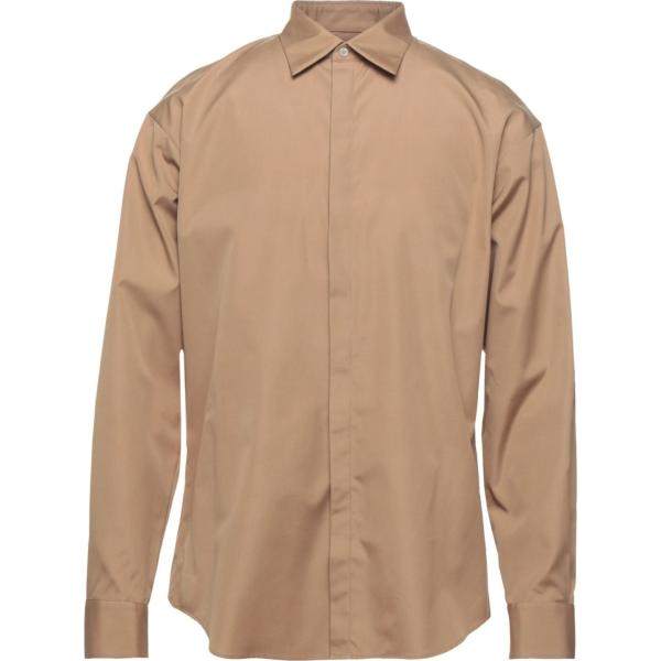 camicie Dsquared2 marrone tinta unita