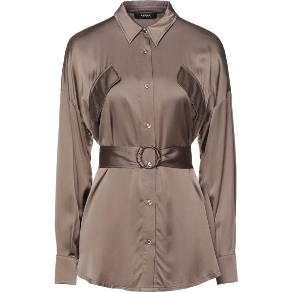 camicie Alpha Studio marrone