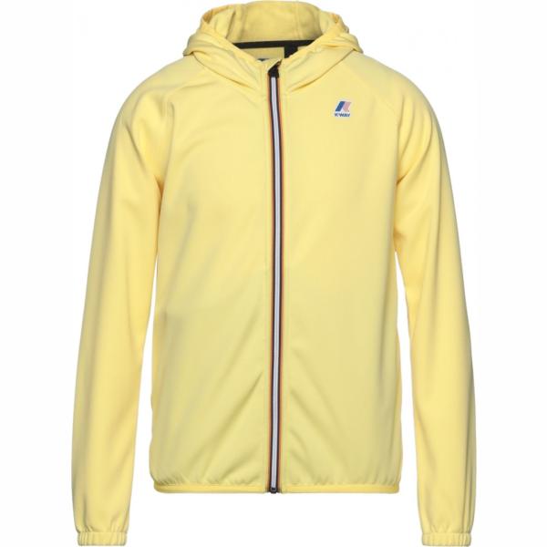 felpe con cappuccio K-Way giallo