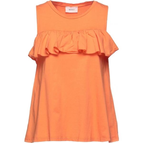 top Vicolo arancione tinta unita