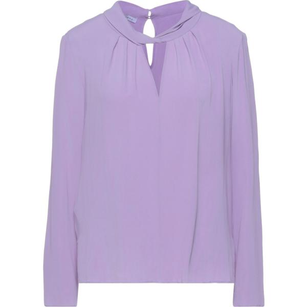 bluse Caractère viola tinta unita