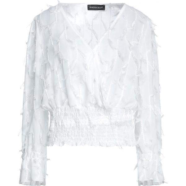 bluse Vanessa Scott bianco tinta unita