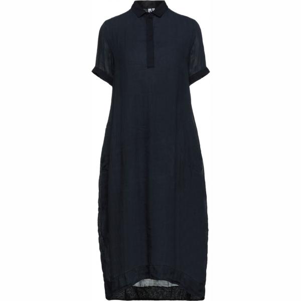 vestiti midi/longuette European Culture blu tinta unita