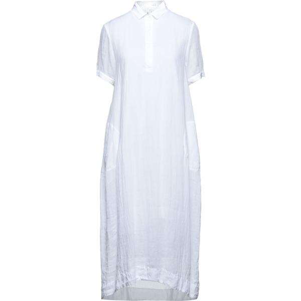 vestiti midi/longuette European Culture bianco tinta unita