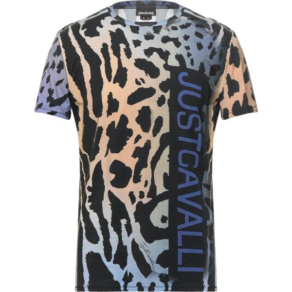t-shirt Just Cavalli nero animalier