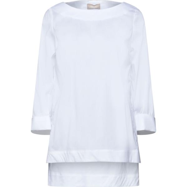 bluse Drumohr bianco tinta unita