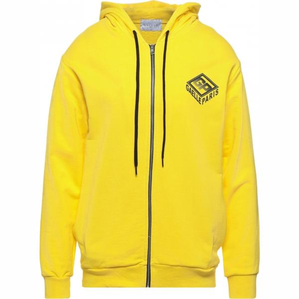 felpe con cappuccio GAëLLE Paris giallo tinta unita
