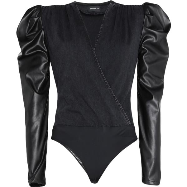 bluse Pinko nero tinta unita