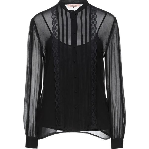 camicie Twinset nero tinta unita