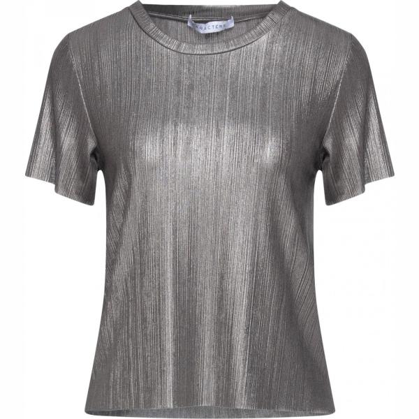 t-shirt Caractère grigio tinta unita