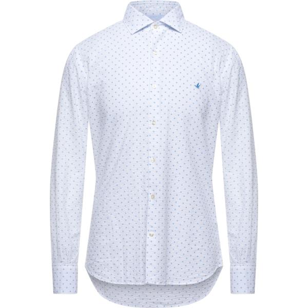 camicie Brooksfield viola a pois