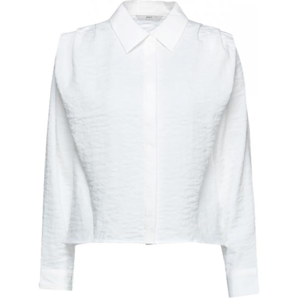 camicie Only bianco tinta unita