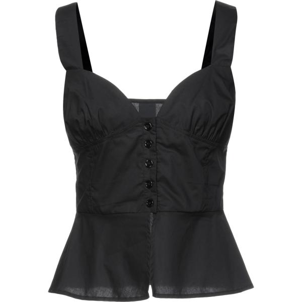 top Pinko nero tinta unita