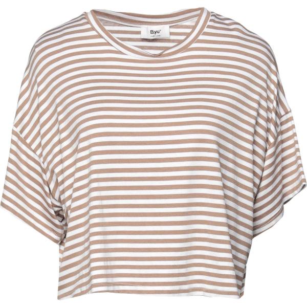 t-shirt B.yu bianco a righe