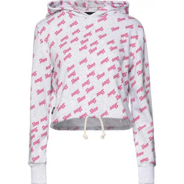 felpe con cappuccio Shoe® grigio con stampe