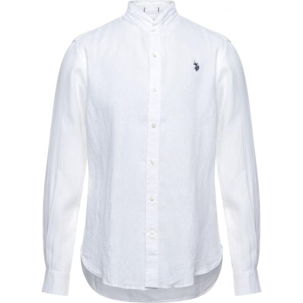 camicie U.s.polo Assn. bianco tinta unita