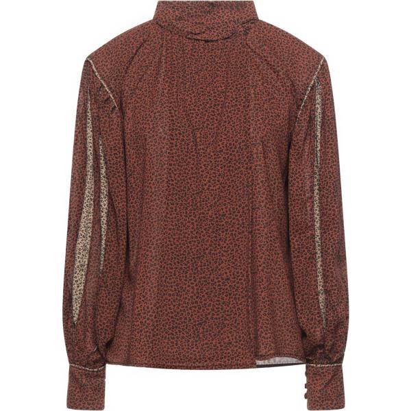 camicie Weili Zheng marrone animalier