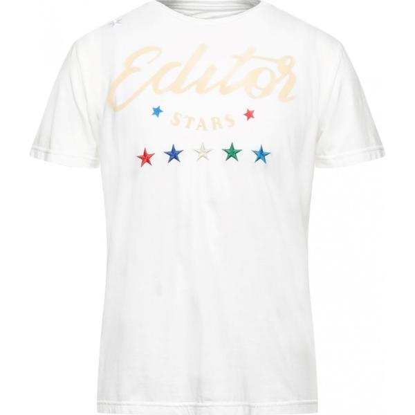 t-shirt The Editor bianco tinta unita