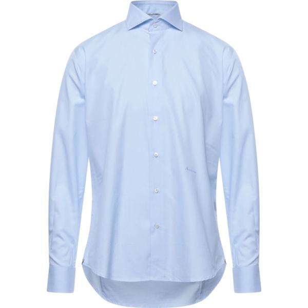 camicie Aquascutum blu tinta unita