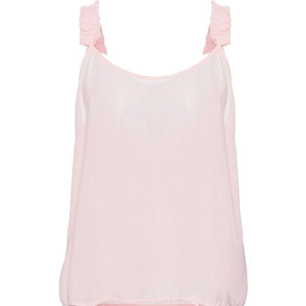 top Koralline rosa tinta unita