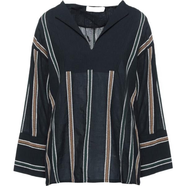 bluse Alpha Studio nero a righe