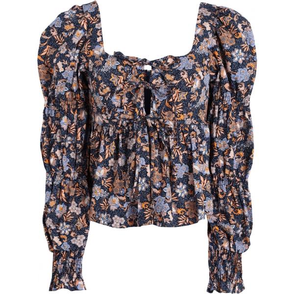 bluse Topshop marrone a fiori