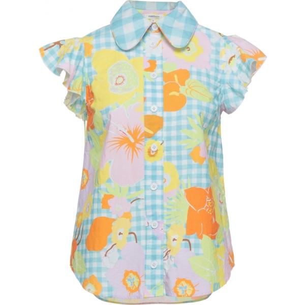 camicie a manica corta Manoush blu a fiori