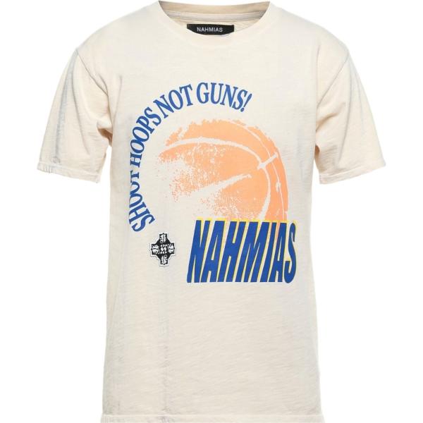t-shirt Nahmias bianco tinta unita