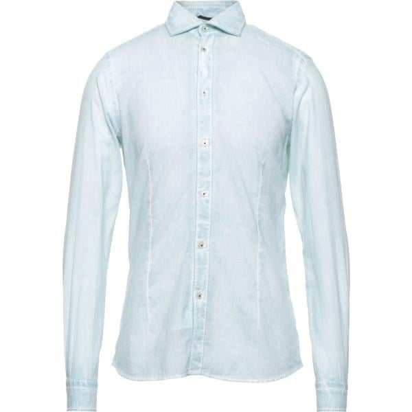 camicie Ploumanach blu tinta unita