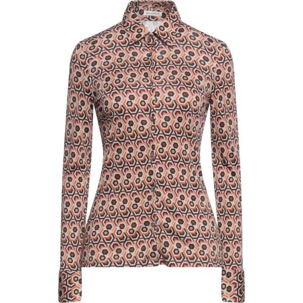 camicie Camicettasnob marrone geometrica