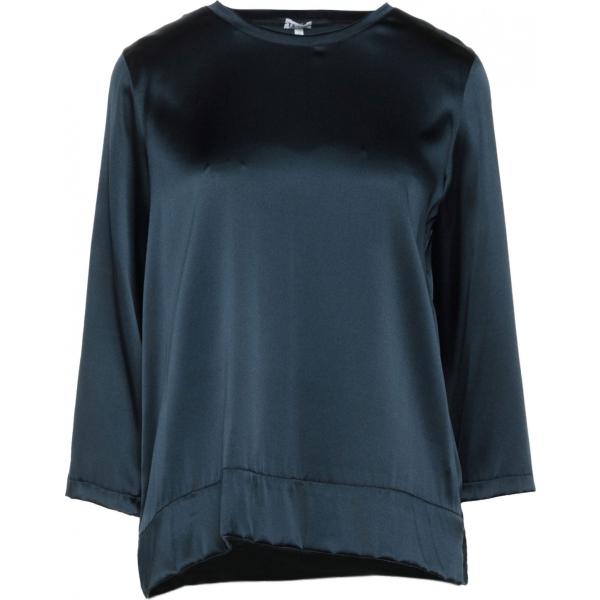 bluse T_S blu tinta unita