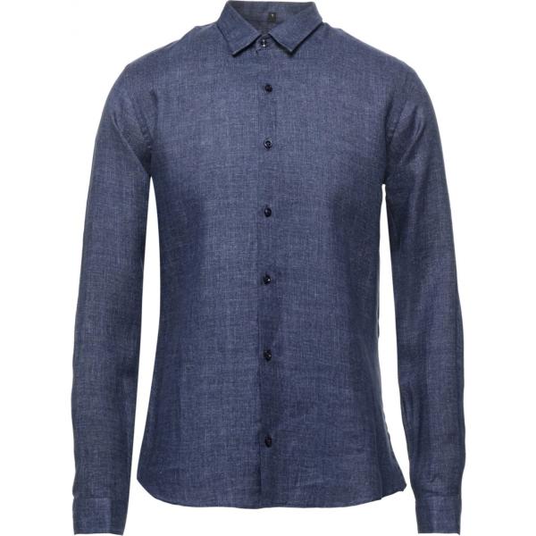 camicie Neill Katter blu tinta unita