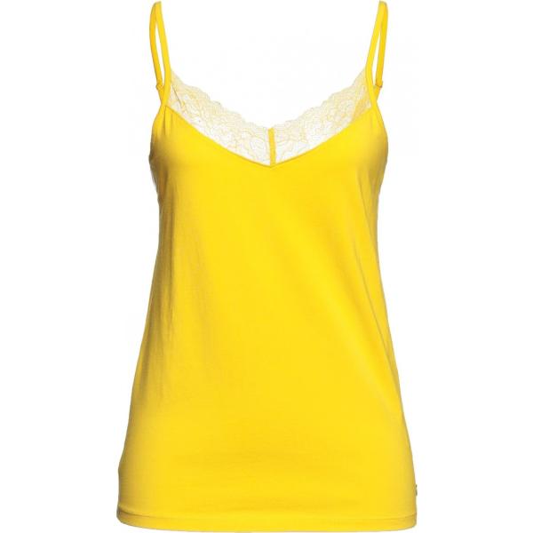 top Garcia giallo tinta unita