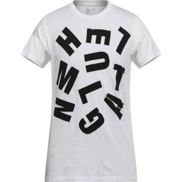 t-shirt Helmut Lang bianco tinta unita