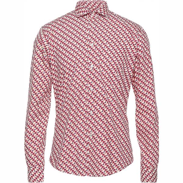 camicie Brian Dales rosa geometrica