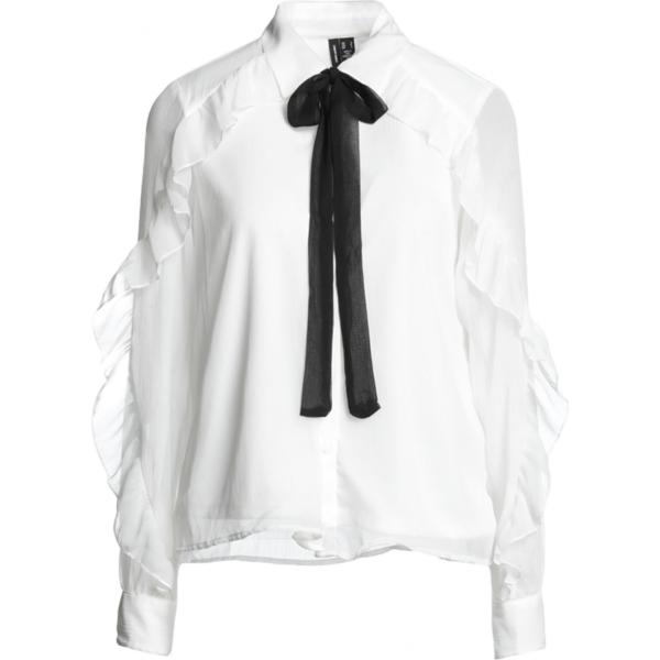camicie Vero Moda bianco tinta unita