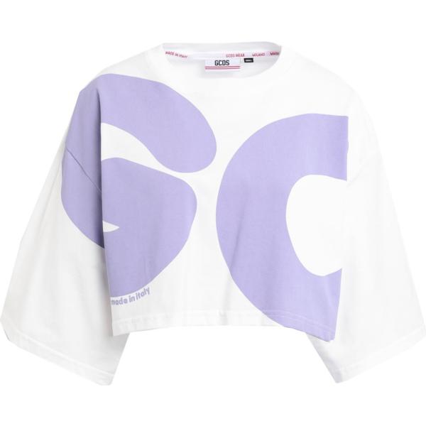 t-shirt Gcds bianco con stampe