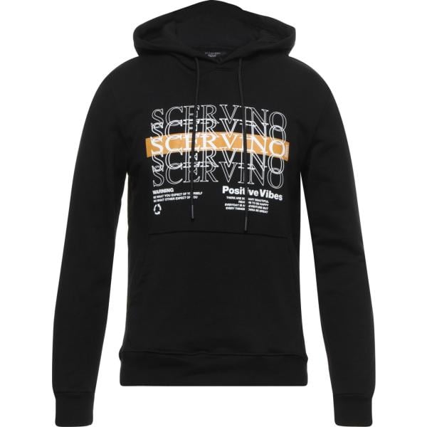 felpe con cappuccio Ermanno Scervino nero tinta unita