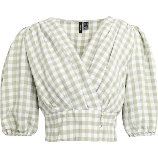 top Vero Moda bianco a quadri
