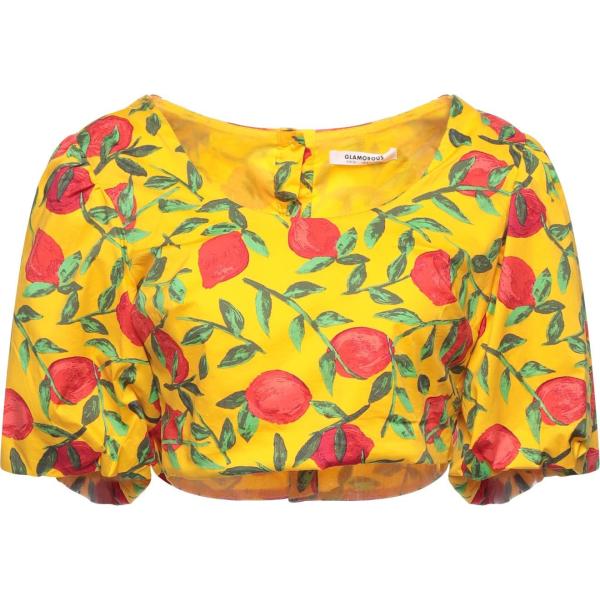 bluse Glamorous giallo a fiori