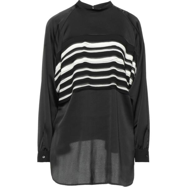 bluse High nero a righe