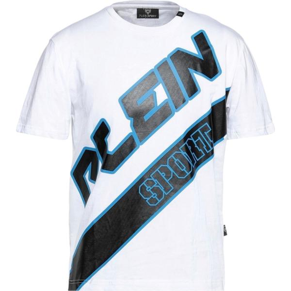t-shirt Plein Sport bianco tinta unita