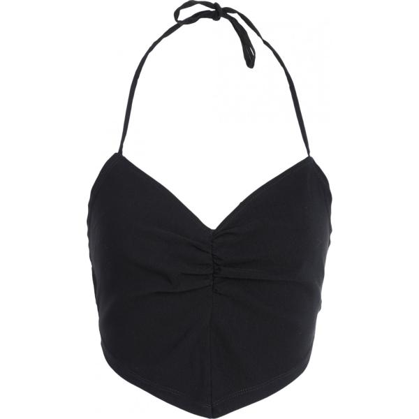 top Topshop nero tinta unita