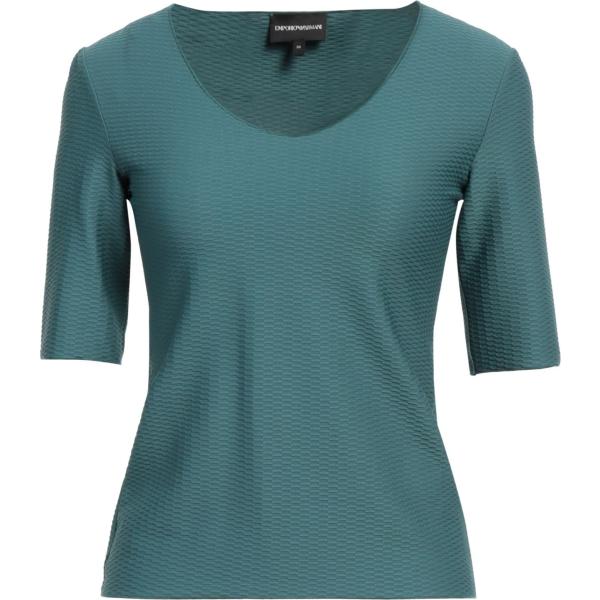 t-shirt Emporio Armani verde tinta unita
