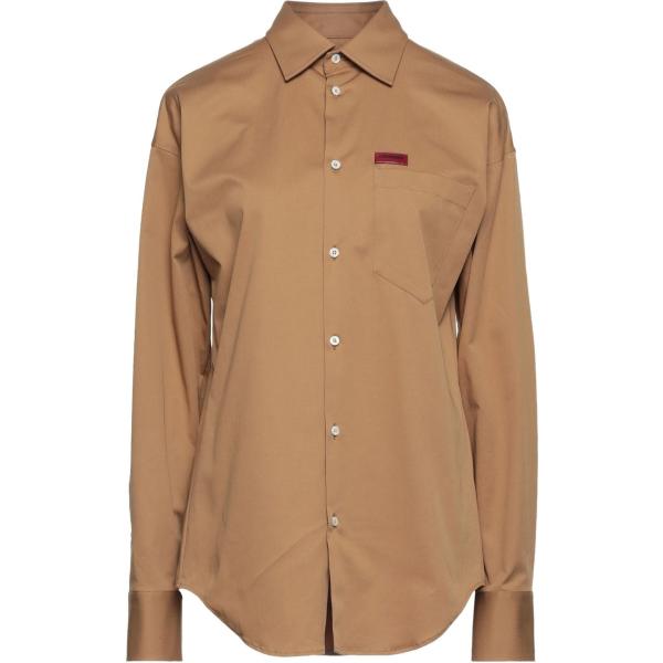 camicie Dsquared2 marrone tinta unita