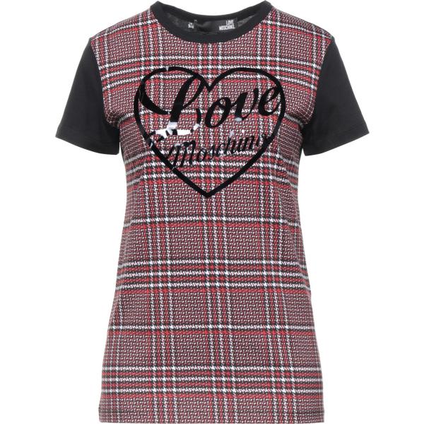 t-shirt Love Moschino marrone principe di galles